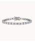 Crystal Oval Tennis Bracelet - Sterling Silver